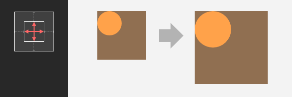 Affinity Designer： 拡縮時のレイヤーの挙動を指定する「制約」の使い方
