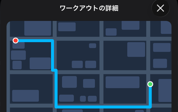 フィットネスの画面